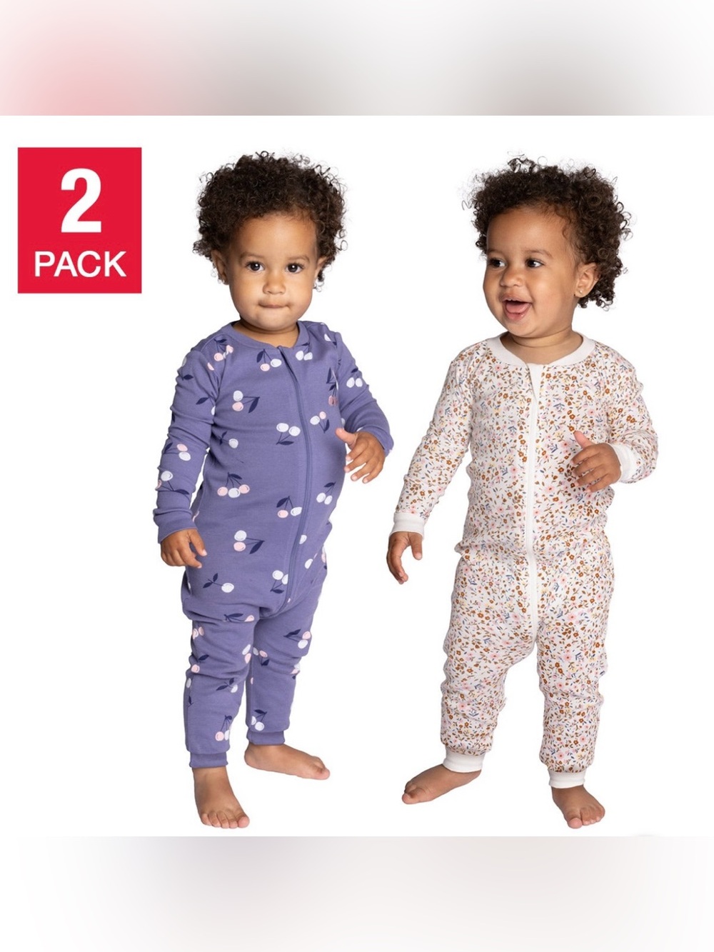 Pekkle Baby 2-pack Organic Cotton Sleepers. Size 24 months. New with tags